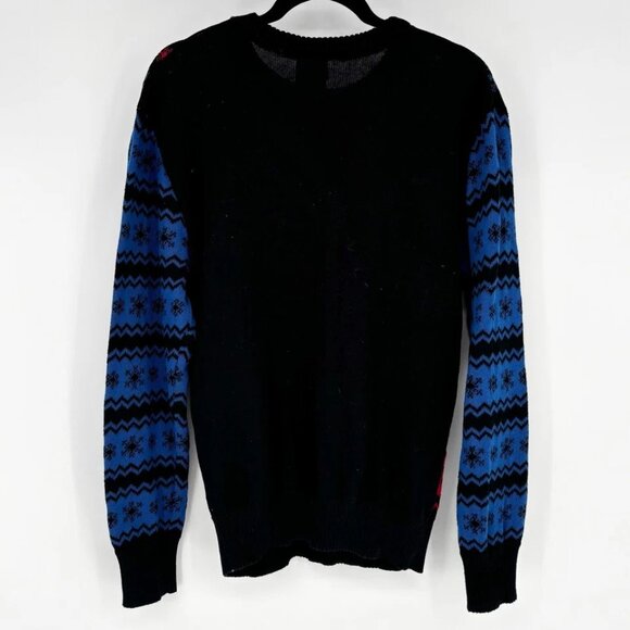 Stranger Things Blue and Red Knit Winter Sweater Size L - Picture 2 of 4